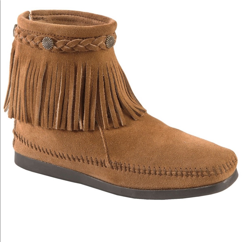 MINNETONKA WOMEN'S HI TOP BACK ZIP BOOTS